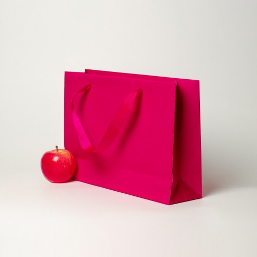 Пакет 35x25x10, пурпурный, меловка