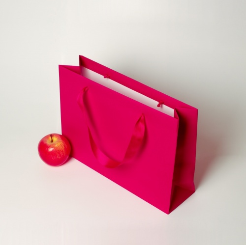 Пакет 35x25x10, пурпурный, меловка