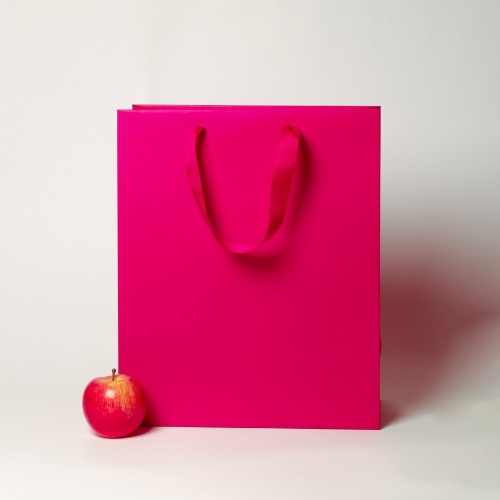 Пакет 33x40x16 пурпурный, меловка