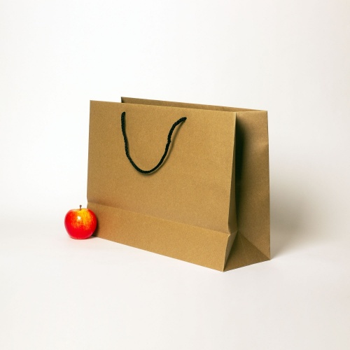 Пакеты бумажные, 47x34x16, коричневый С Днем рождения