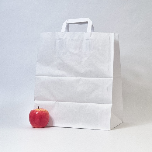 Пакеты бумажные, 32x37x20, белый С Днищем