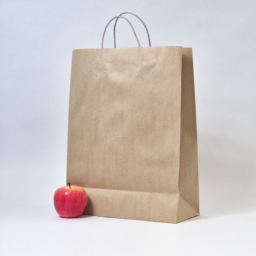 Пакеты бумажные, 30x40x13, коричневый С Днищем