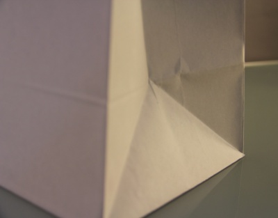 Пакеты бумажные 45х47х16см, цвет - серый, материал - тонкий крафт, ламинация - без ламинации, ручки - крученые (шпагат), фото 4 