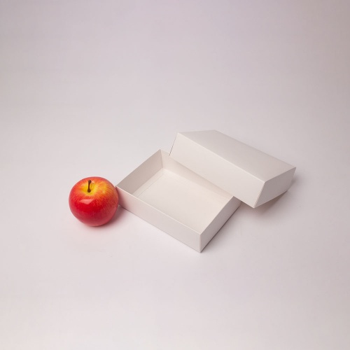 Картонные коробки 17х4х12см, цвет - белый, материал - картон, ламинация - матовая, фото 2 