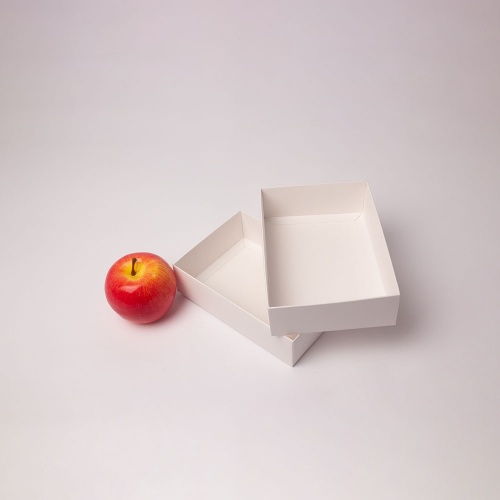Картонные коробки 17х4х12см, цвет - белый, материал - картон, ламинация - матовая, фото 3 