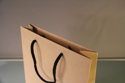 Пакеты бумажные 25х36х8см, цвет - белый, материал - дизайнерский картон, ламинация - без ламинации, фото 3 