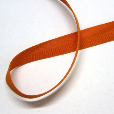  15х5000, цвет - оранжевый, материал - хлопок, ламинация - без ламинации, фото 1 (вид спереди)