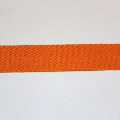 Лента хлопковая, оранжевая, 15мм х 50м