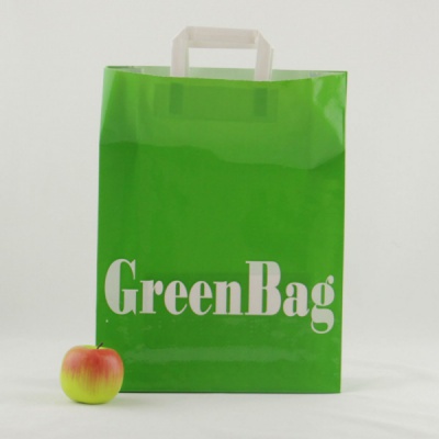 Сумка 37x45x16, Greenbag зеленая, глянец