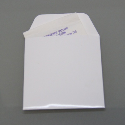 Конверты 9х10, цвет - белый, материал - мелованная бумага, ламинация - глянец, фото 1 (вид спереди)
