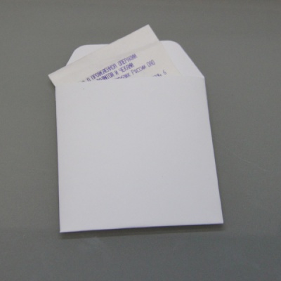 Конверты 9х10, цвет - белый, материал - мелованная бумага, ламинация - матовая, фото 2 